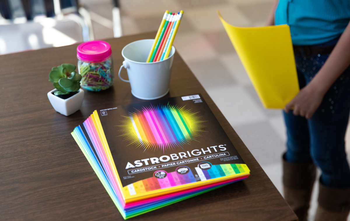 As the first day of school quickly approaches, parents, students, and teachers are gearing up for another year of learning. While backpacks, notebooks, and pencils are often top of mind for the school supplies list, one supply that is essential to every classroom is colorful paper and cardstock. ASTROBRIGHTS® packs are essential tools in classrooms and learning environments, as educators use them to enhance student engagement and improve educational experiences.